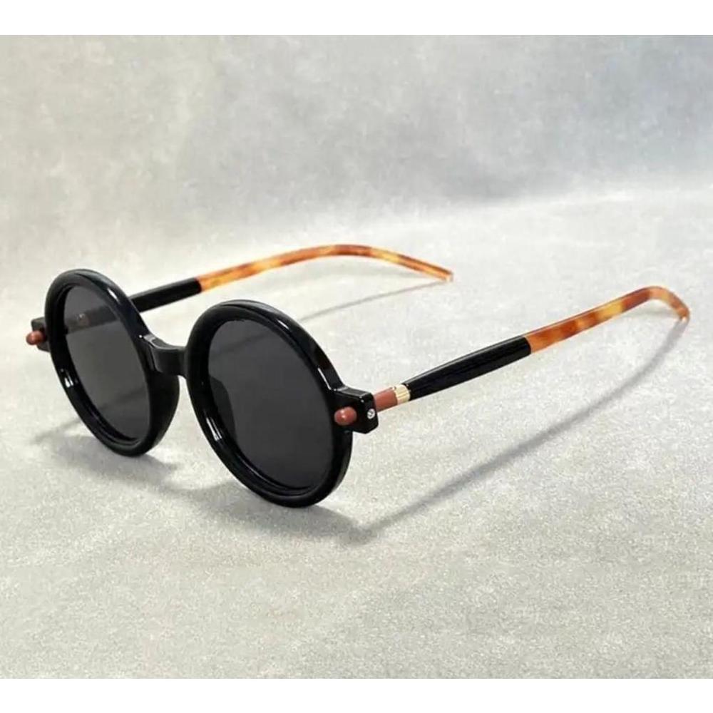New Fashion Retro Oversized Round Sunglasses For Women Men Brand Quality Seven F
